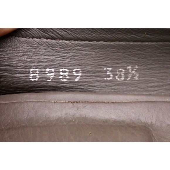 Roberto Del Carlo ITALY GRAY GENUINE LEATHER MID HEEL CLASSIC PUMP SHOES Sz 38.5 - Picture 11 of 13